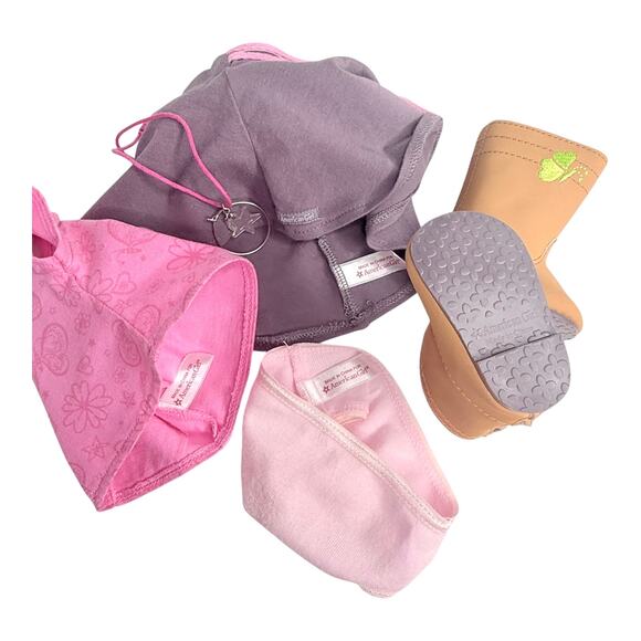 American Girl True Spirit Meet Outfit Doll Top Skirt Boots Panty Necklace Shoes - Picture 4 of 11